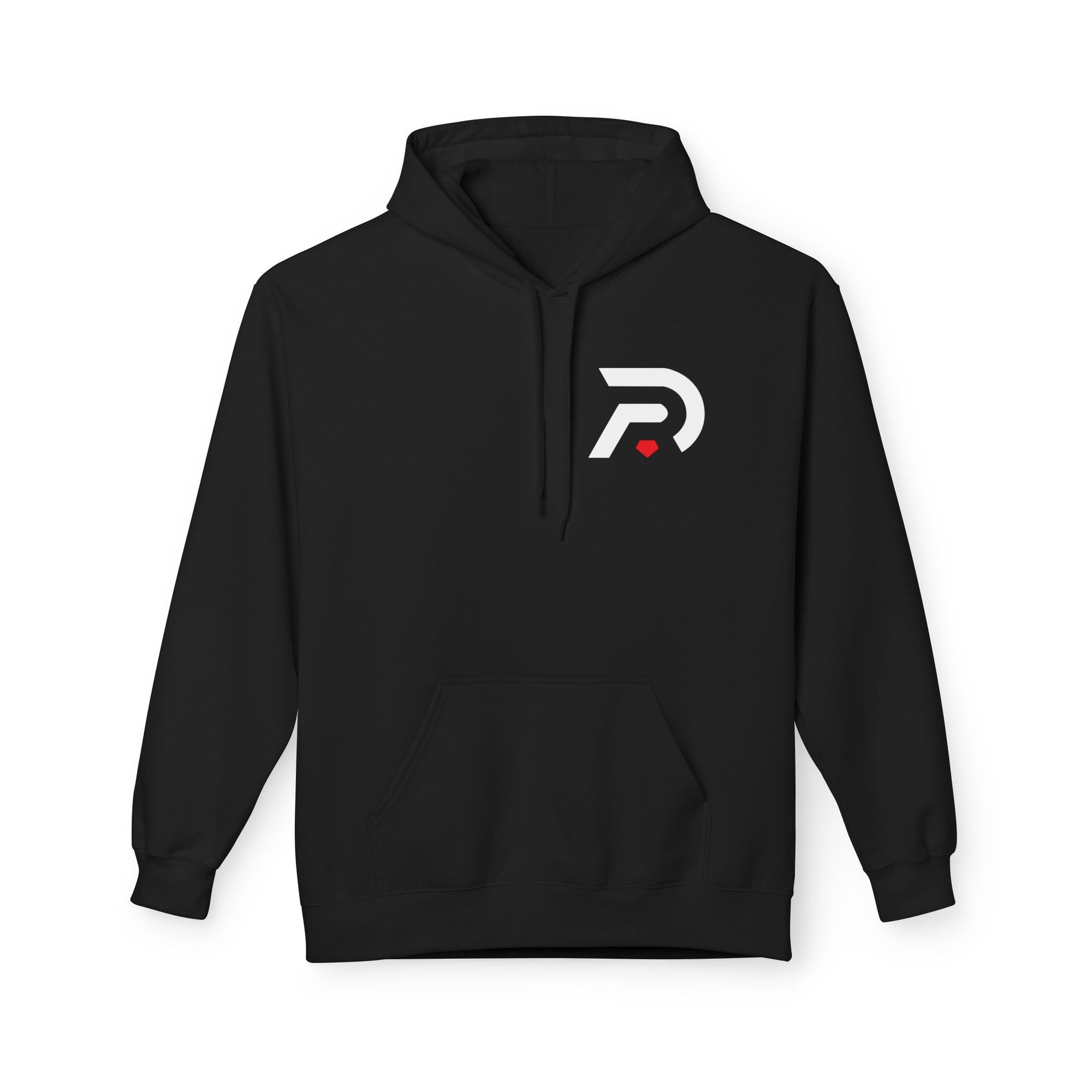 Minimalist 'DR' Logo Dead Red Hoodie