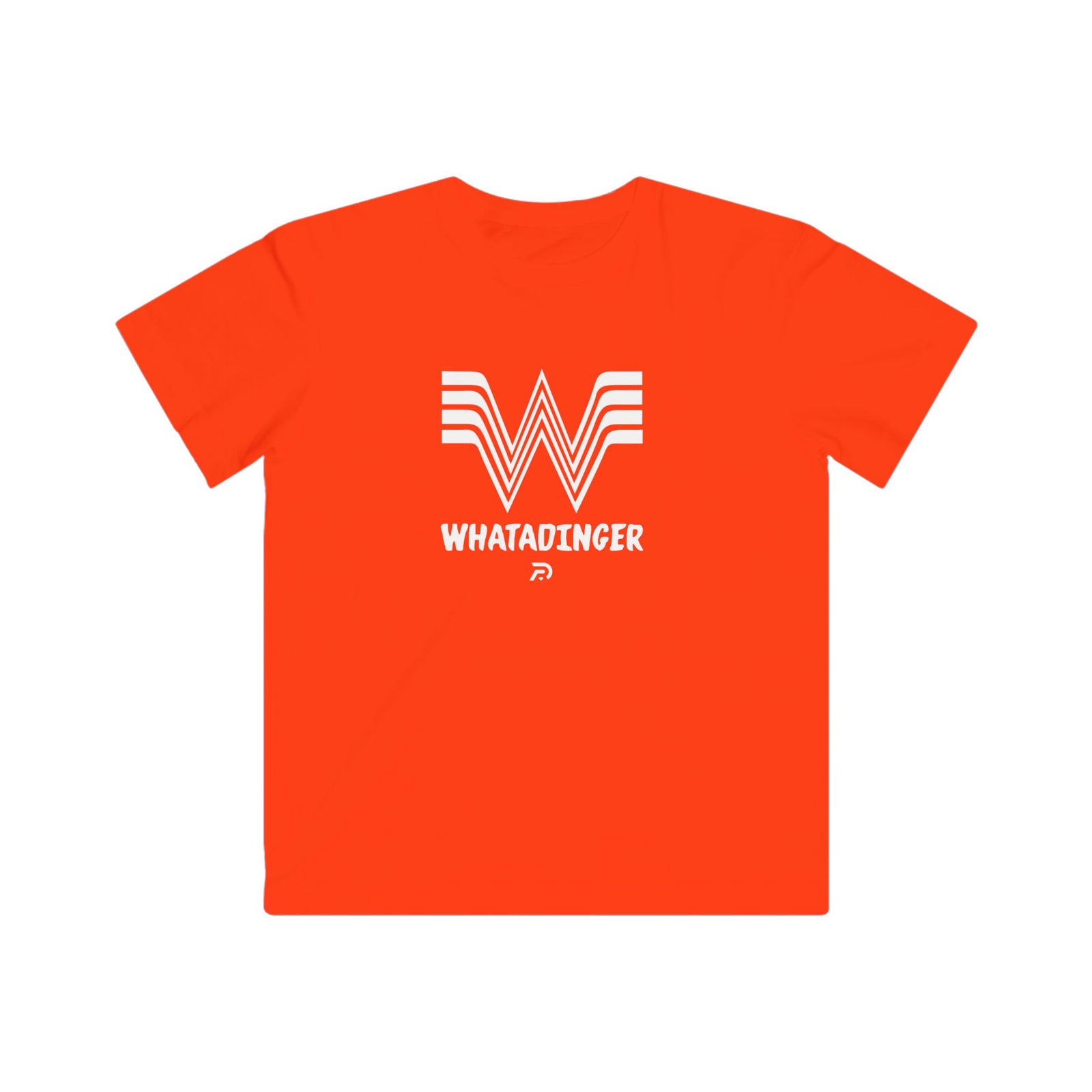 Kids Whatadinger Signature Orange Fine Jersey Tee