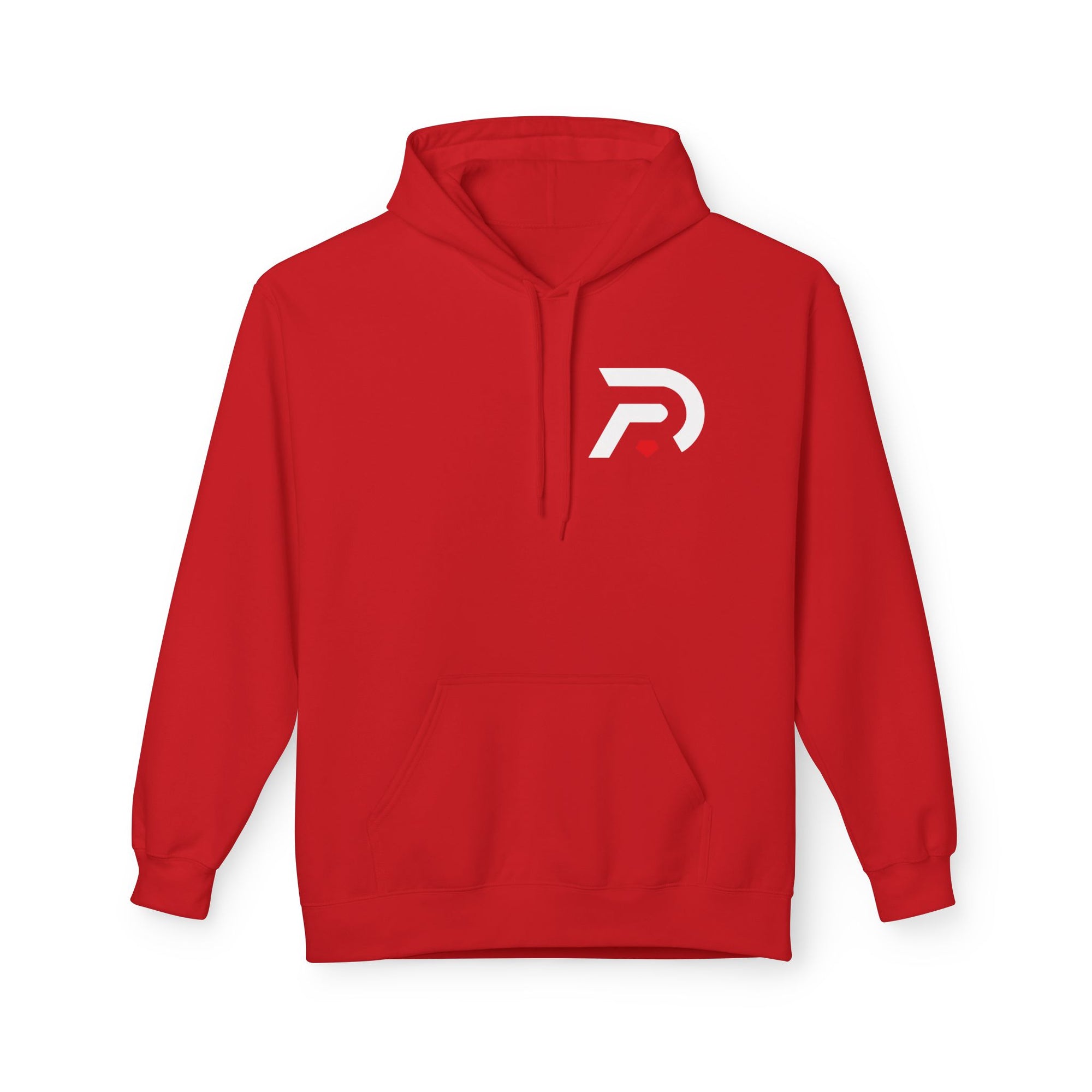 Minimalist 'DR' Logo Dead Red Hoodie