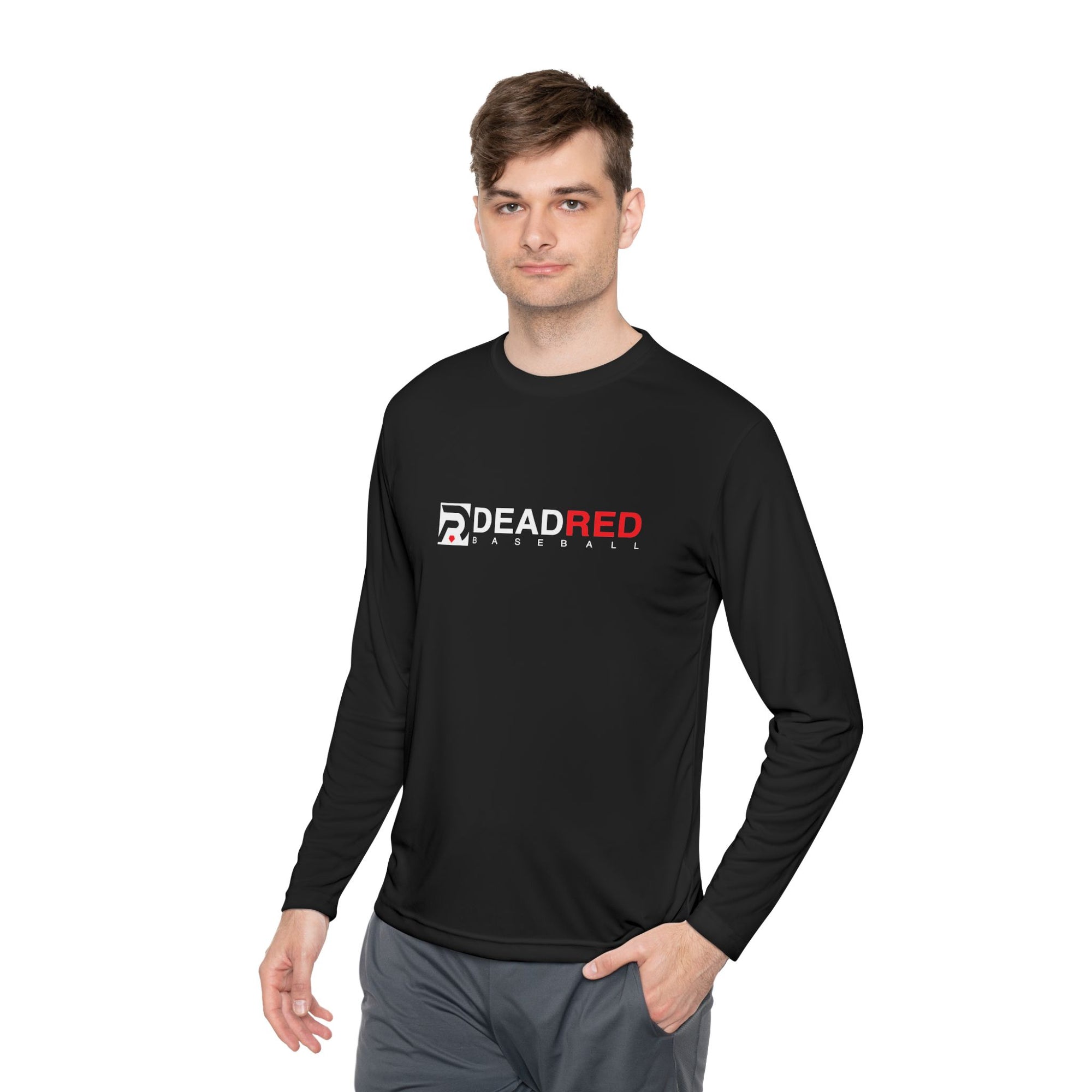 Dead Red Logo Long Sleeve Performance Tee