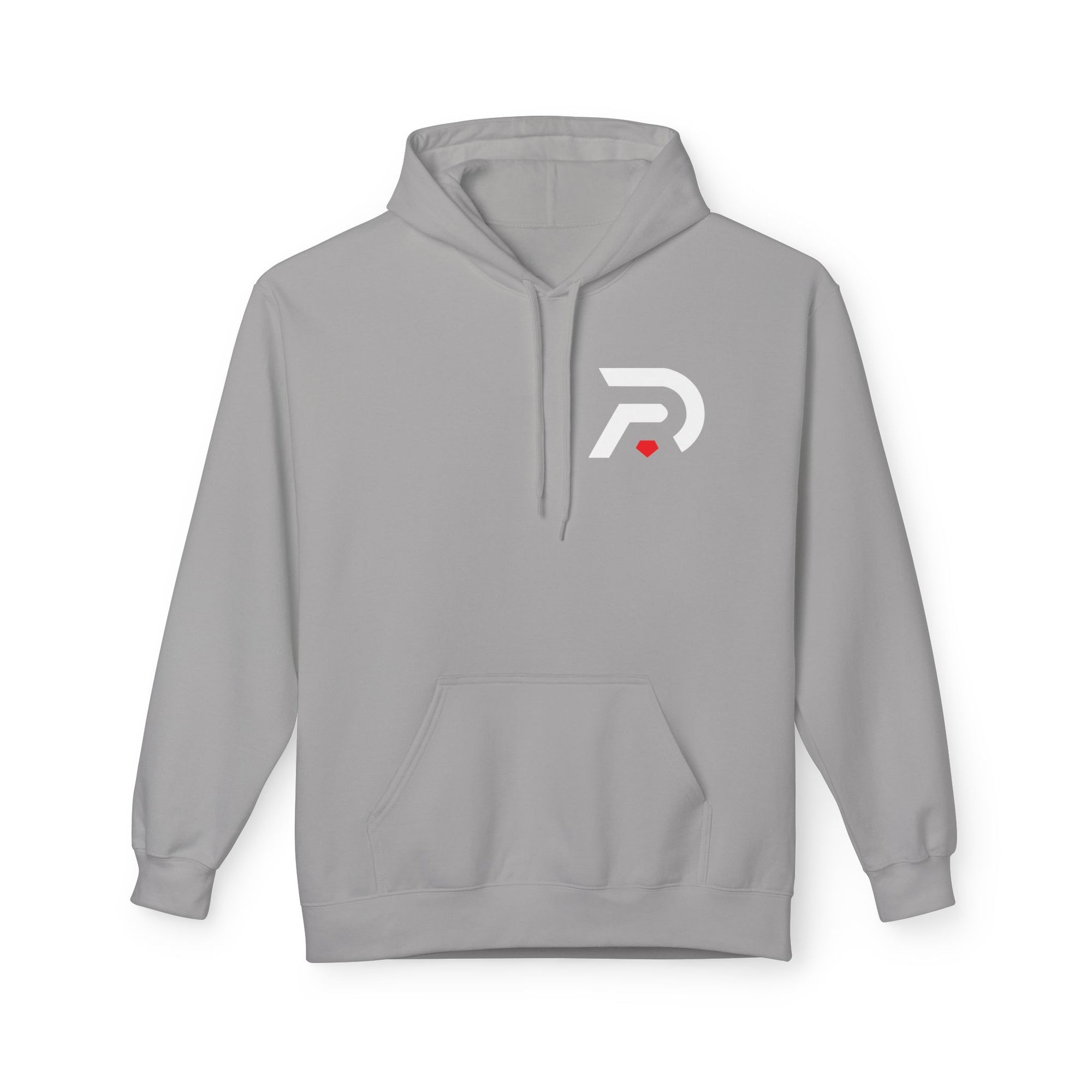 Minimalist 'DR' Logo Dead Red Hoodie
