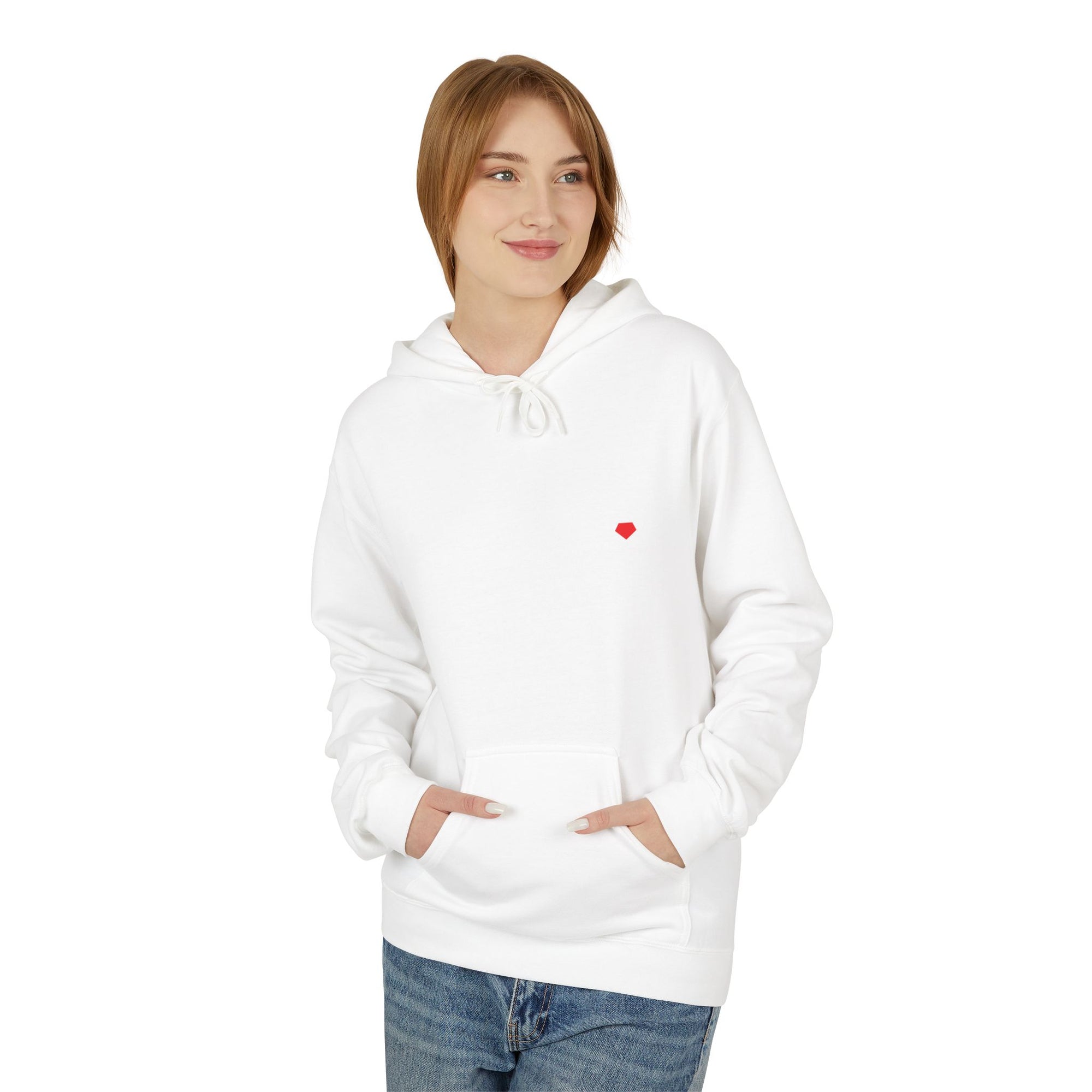 Minimalist 'DR' Logo Dead Red Hoodie