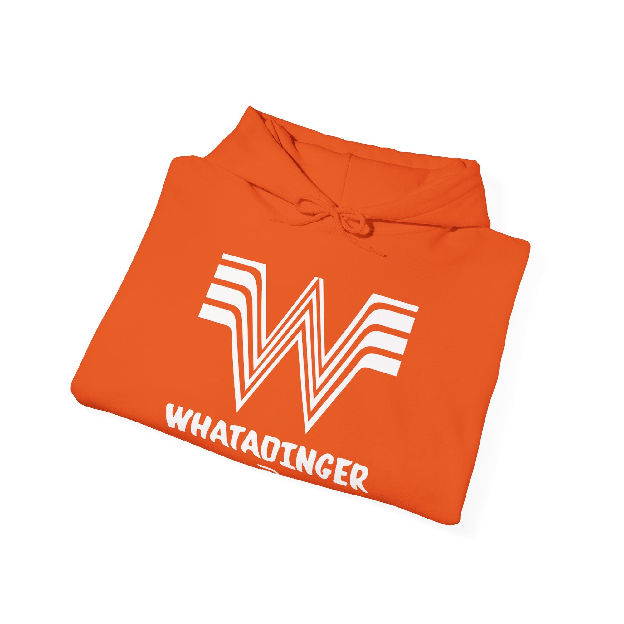 Whatadinger Signature Orange Unisex Heavy Blend™ Hooded Sweatshirt