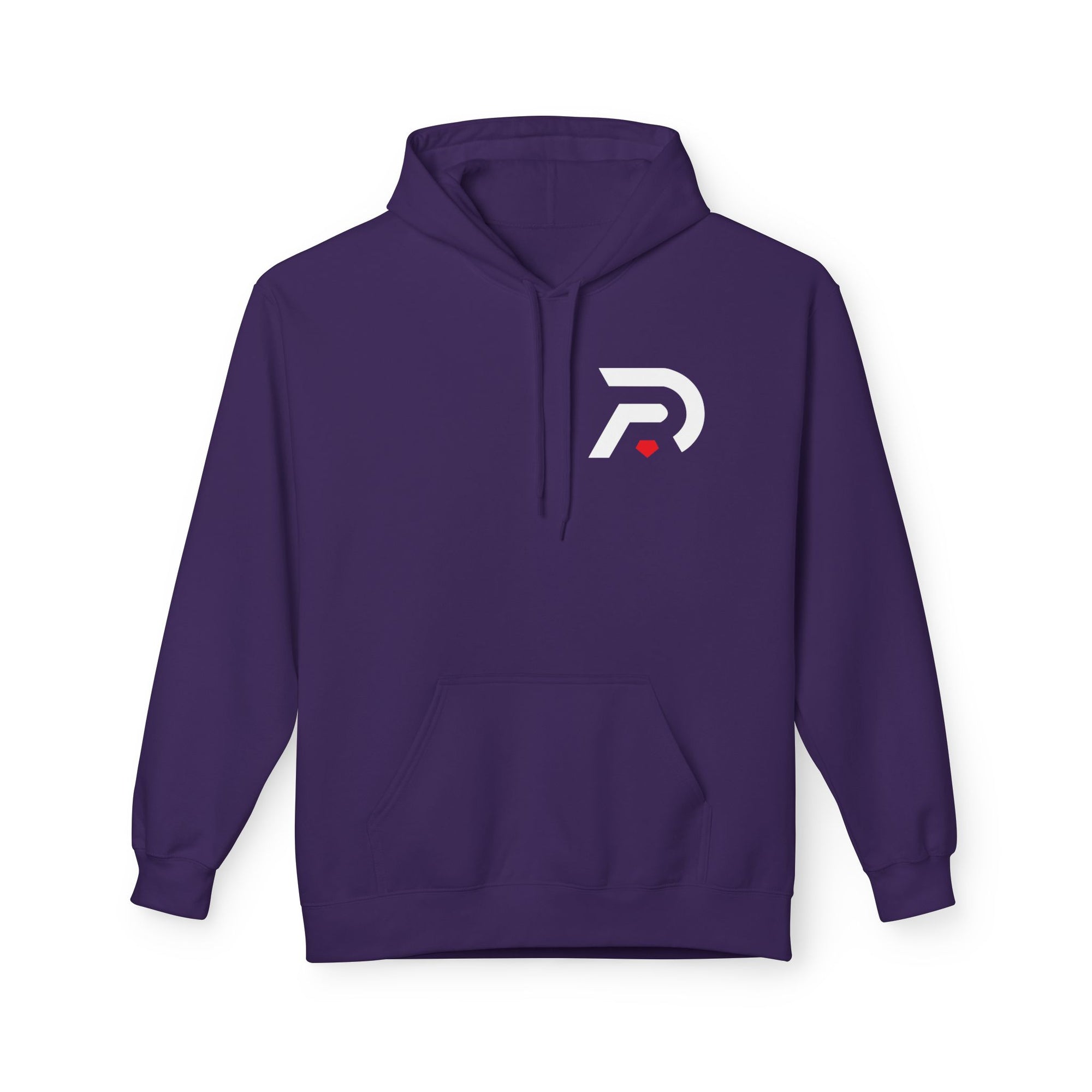 Minimalist 'DR' Logo Dead Red Hoodie
