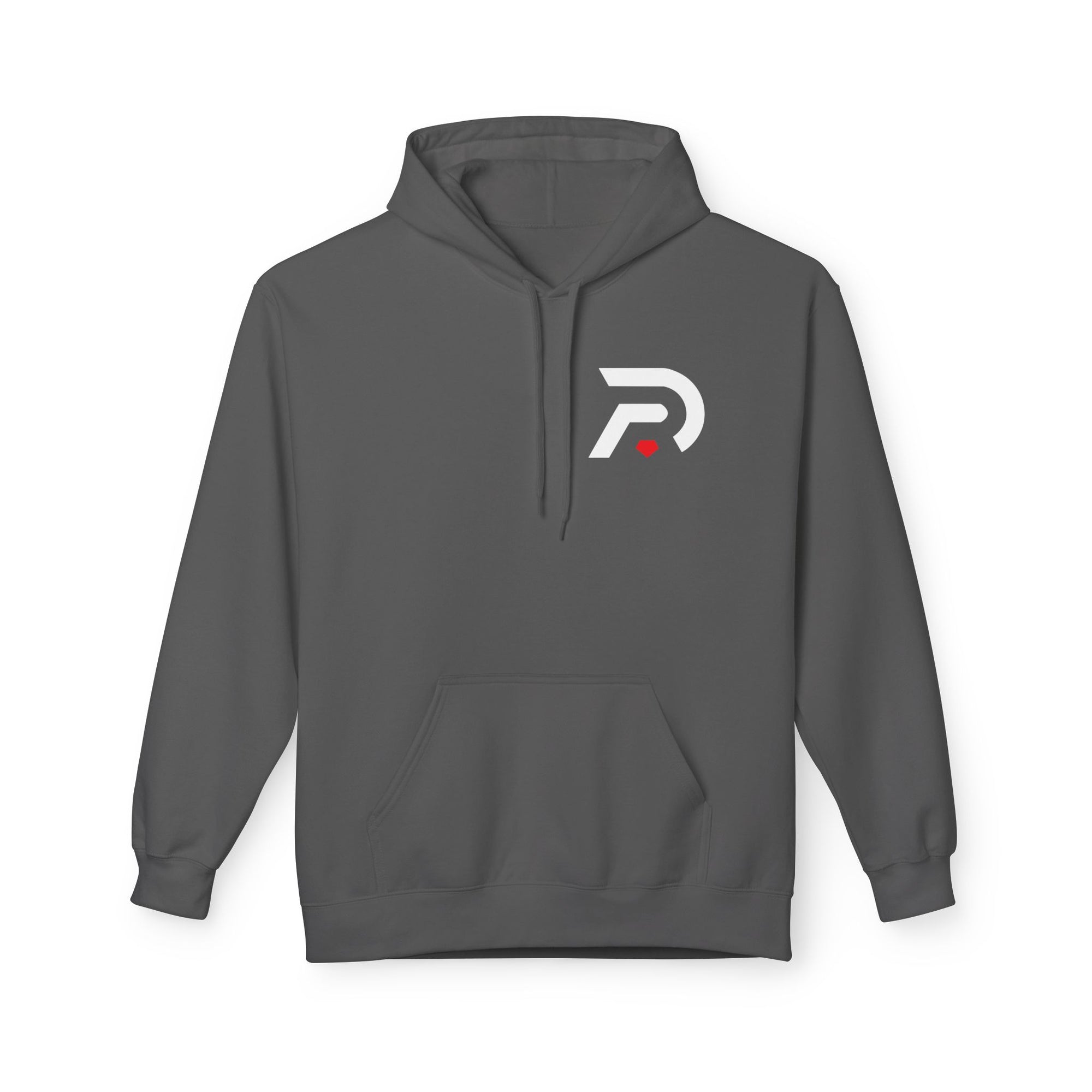 Minimalist 'DR' Logo Dead Red Hoodie