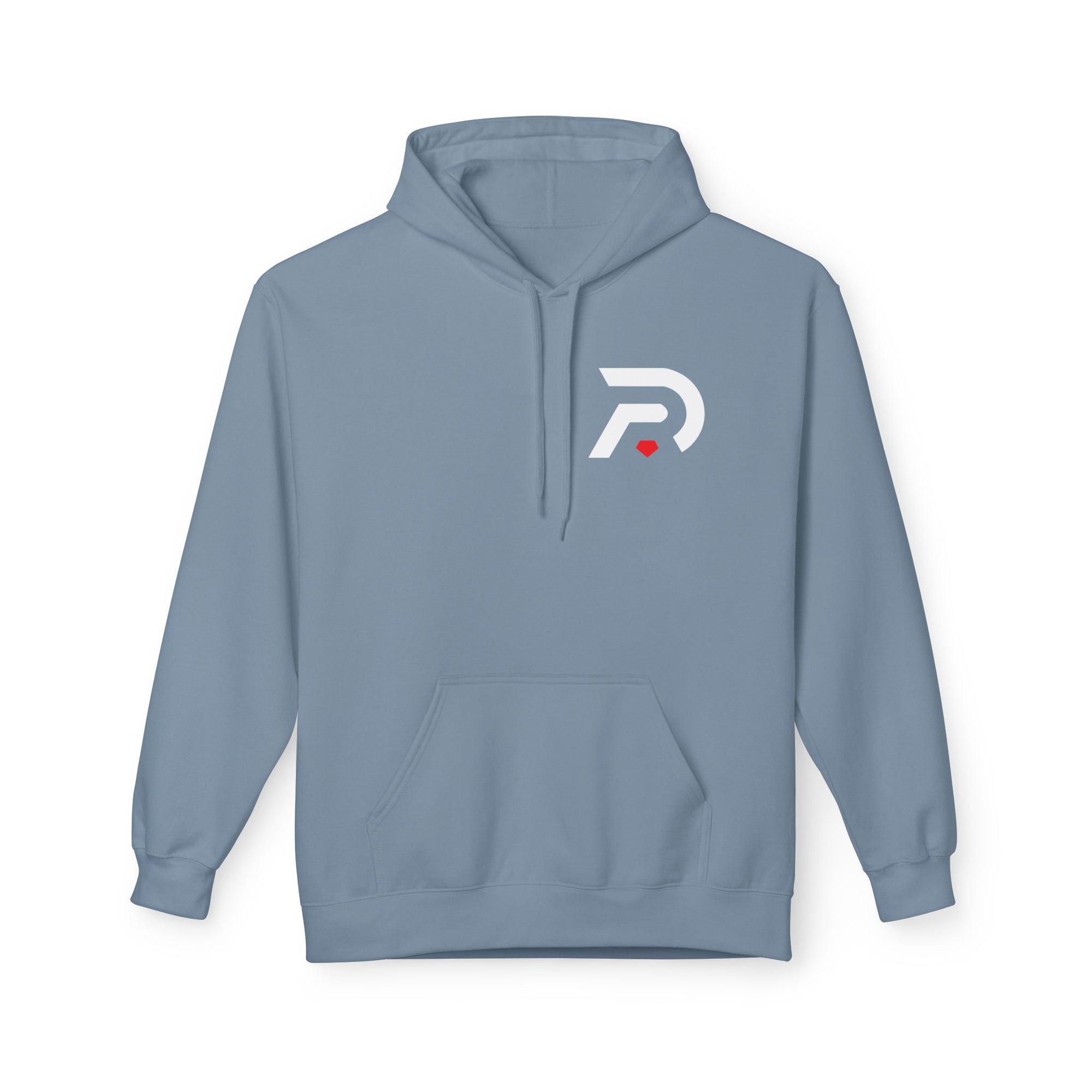 Minimalist 'DR' Logo Dead Red Hoodie
