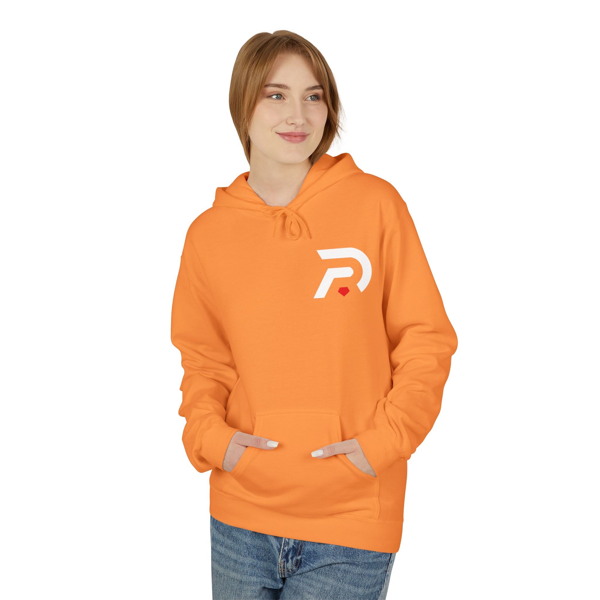 Minimalist 'DR' Logo Dead Red Hoodie