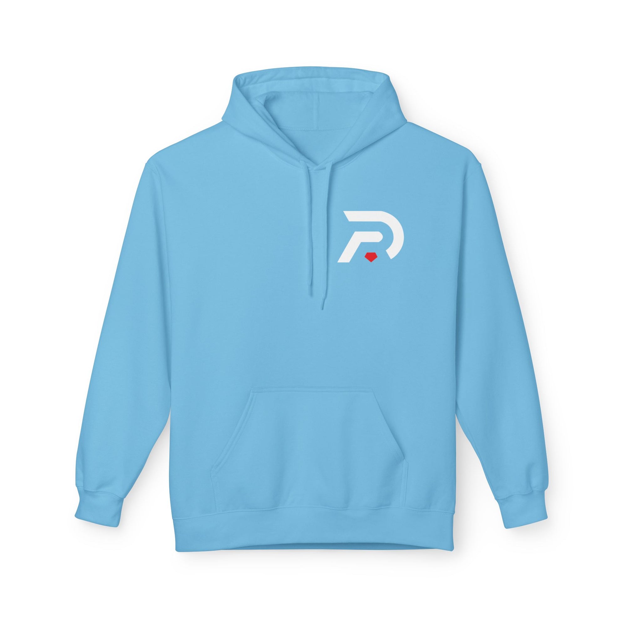 Minimalist 'DR' Logo Dead Red Hoodie