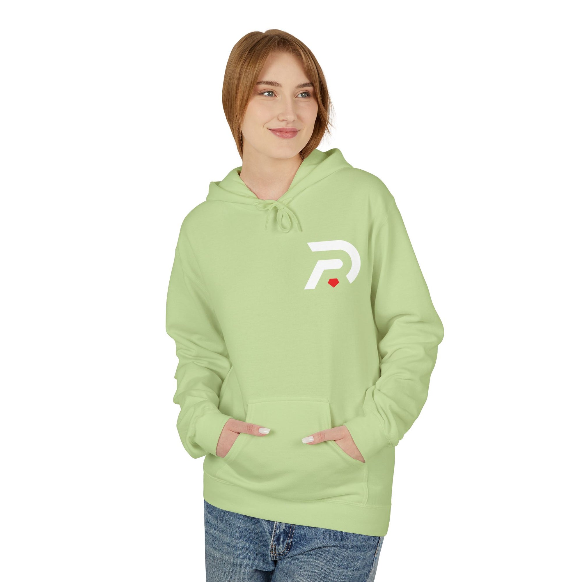 Minimalist 'DR' Logo Dead Red Hoodie