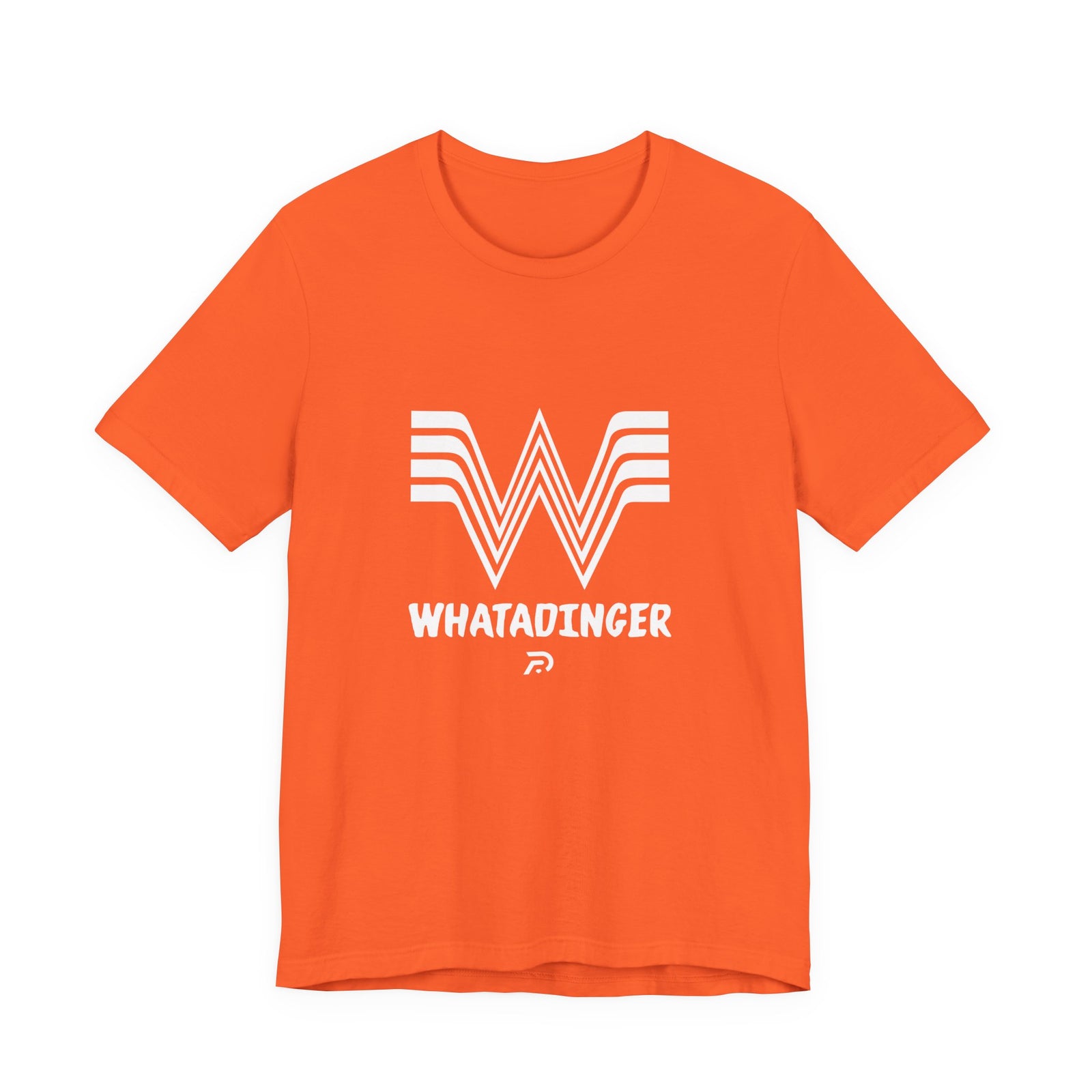 Whatadinger Signature Orange Unisex Jersey Short Sleeve Tee