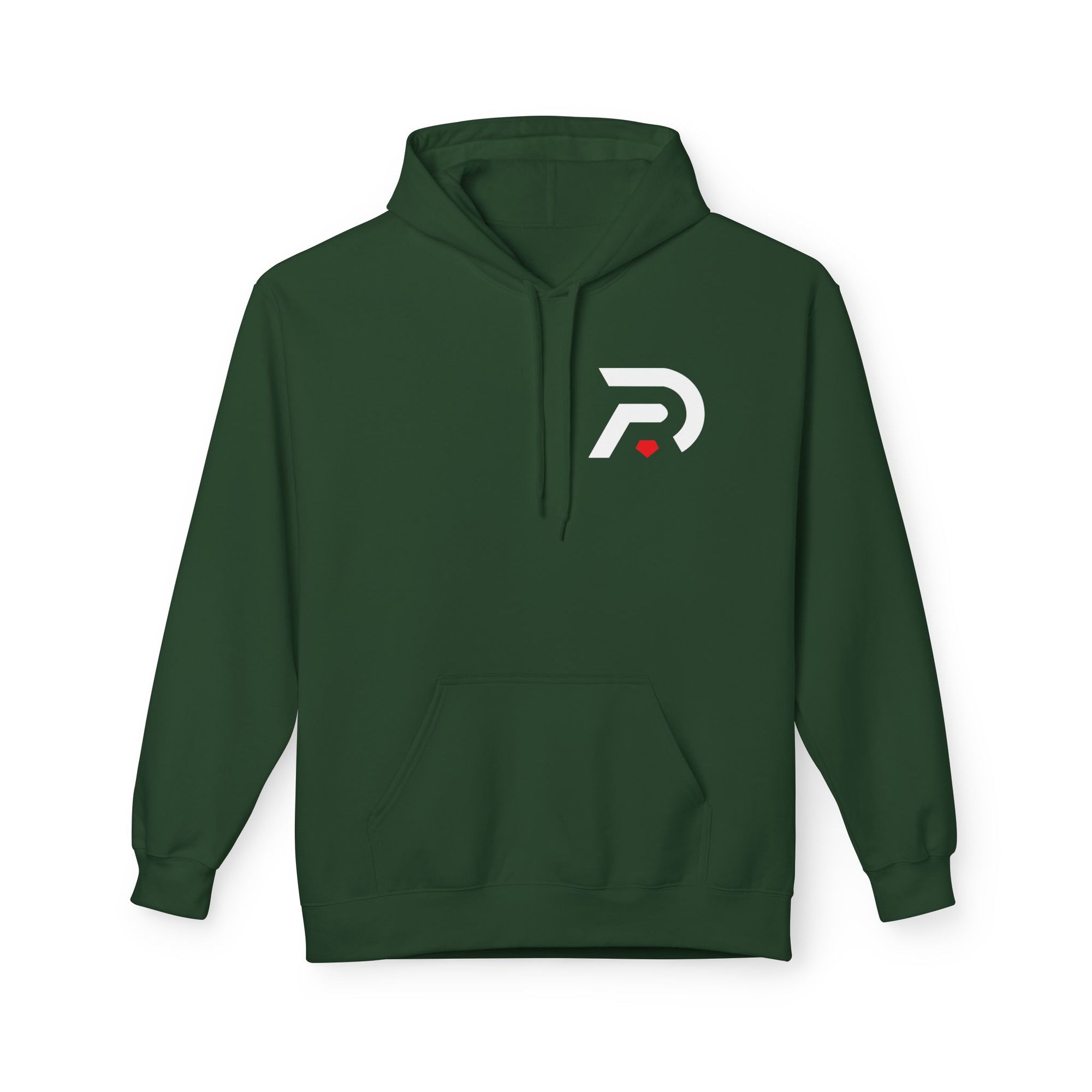 Minimalist 'DR' Logo Dead Red Hoodie