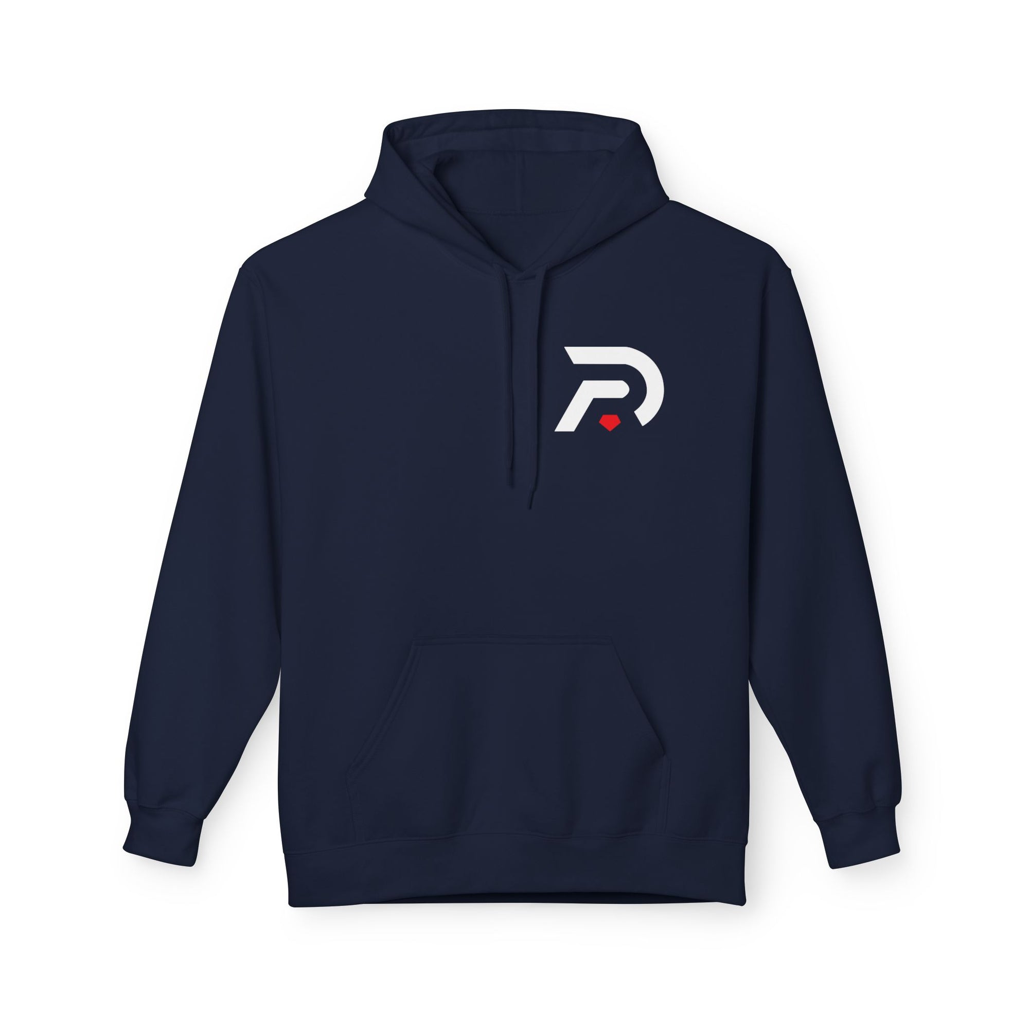 Minimalist 'DR' Logo Dead Red Hoodie