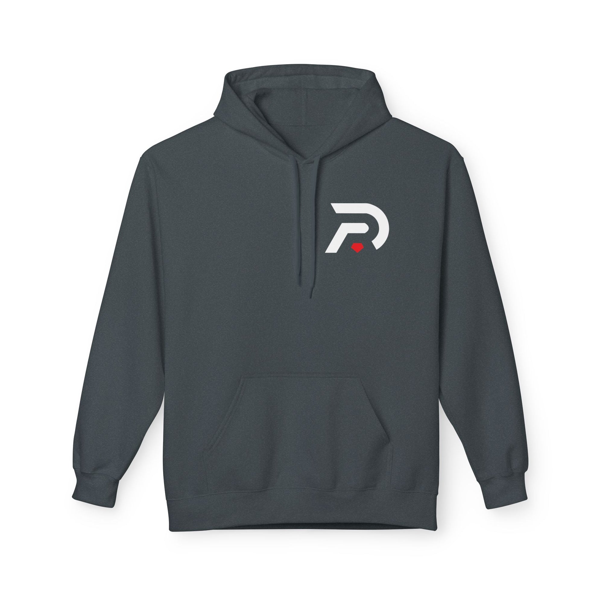Minimalist 'DR' Logo Dead Red Hoodie
