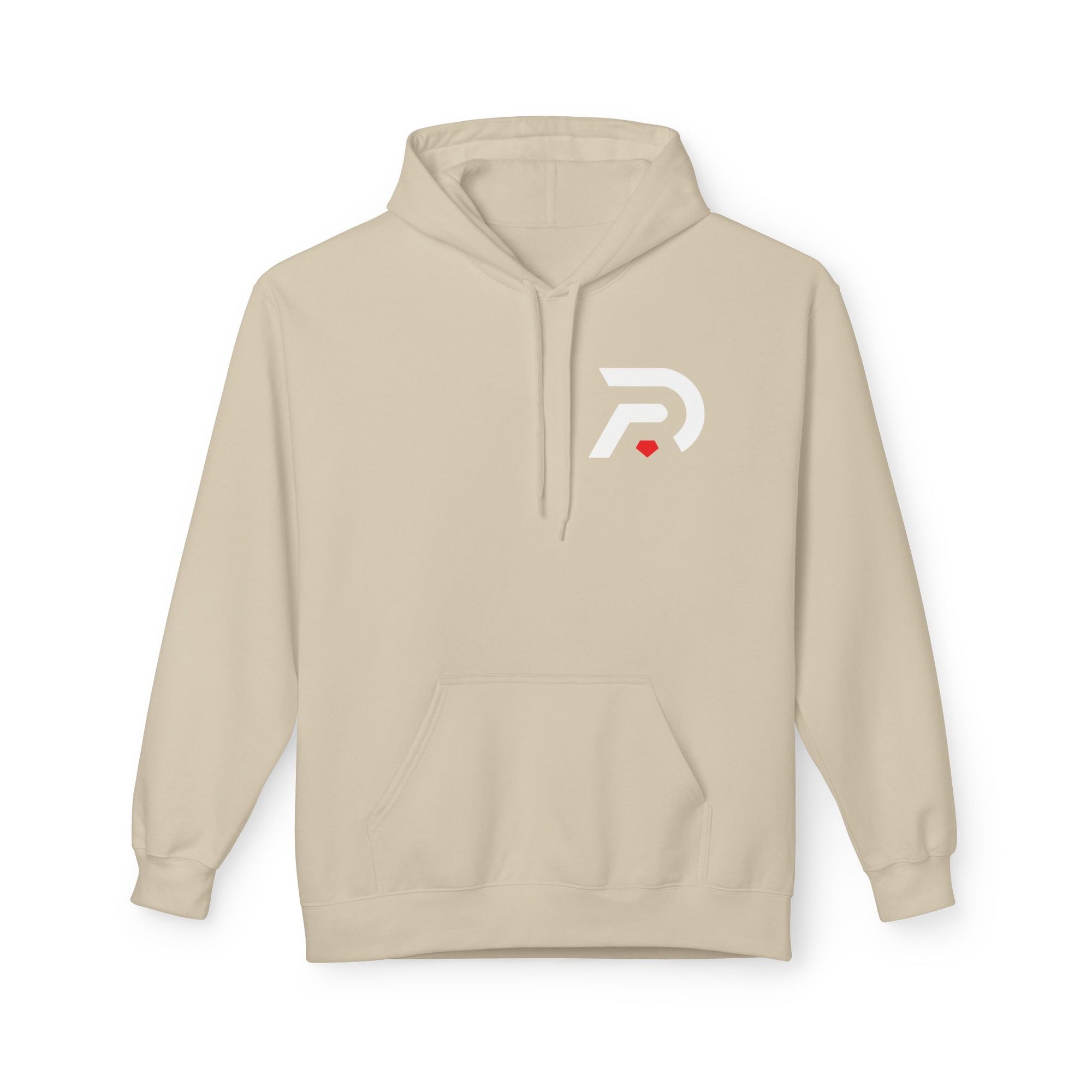 Minimalist 'DR' Logo Dead Red Hoodie