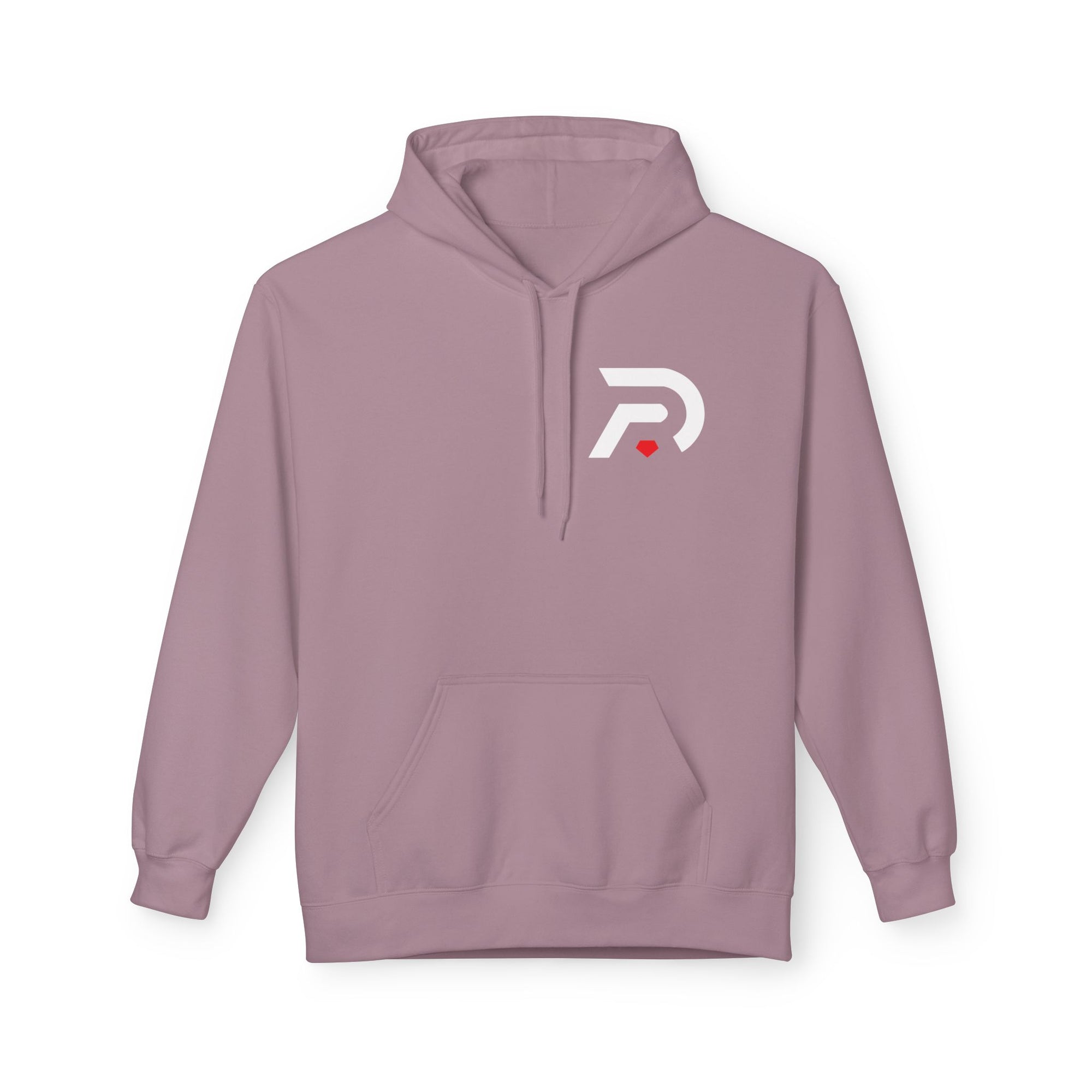 Minimalist 'DR' Logo Dead Red Hoodie