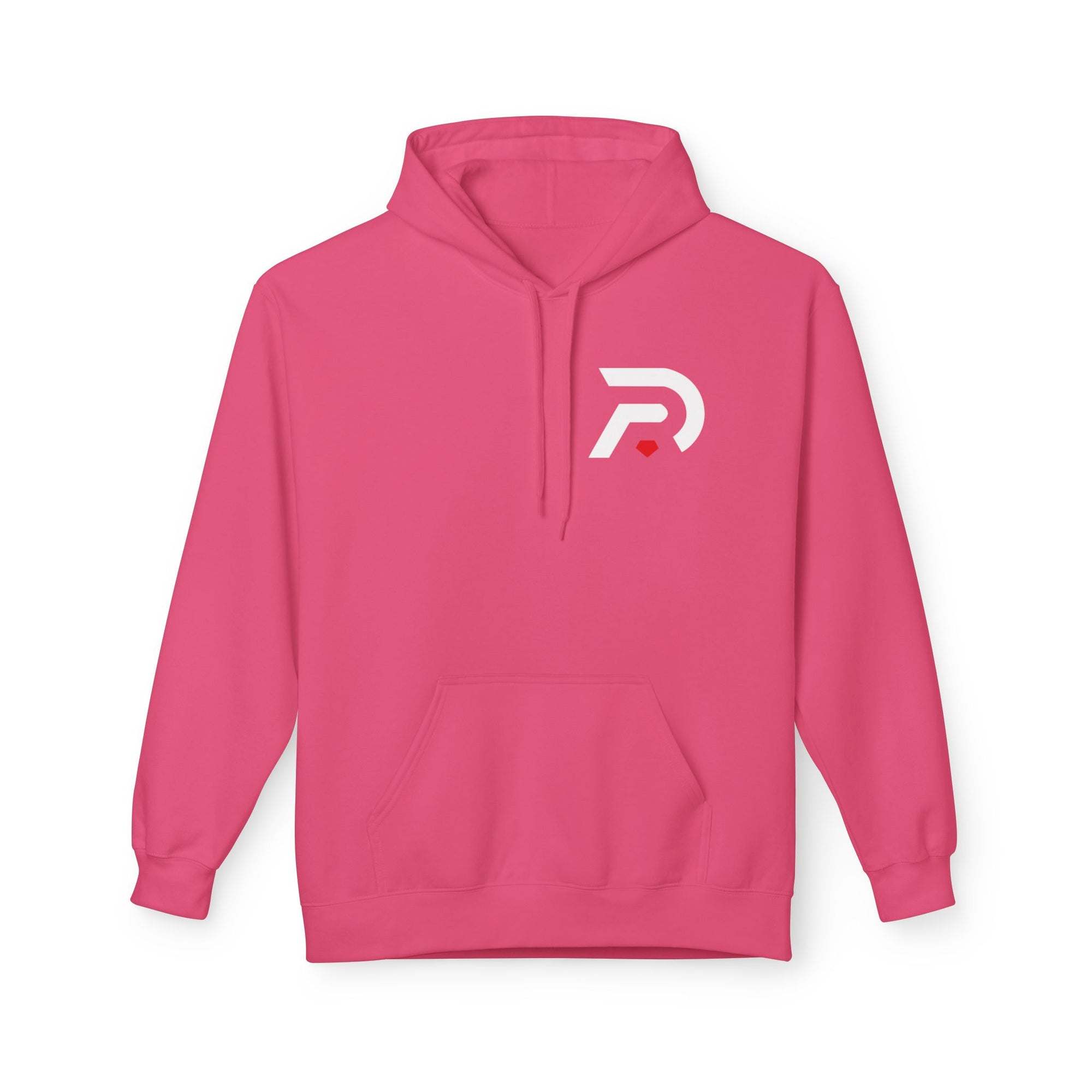 Minimalist 'DR' Logo Dead Red Hoodie