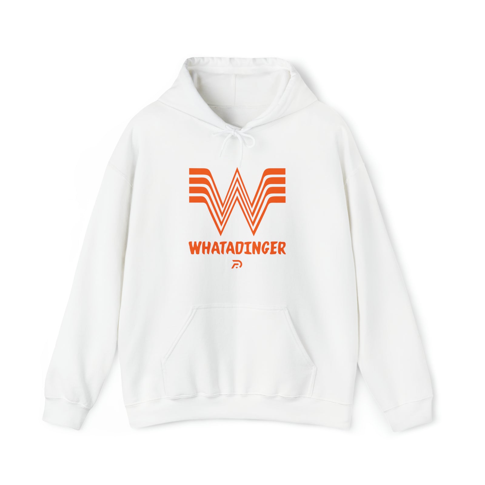 Whatadinger White Unisex Heavy Blend™ Hooded Sweatshirt