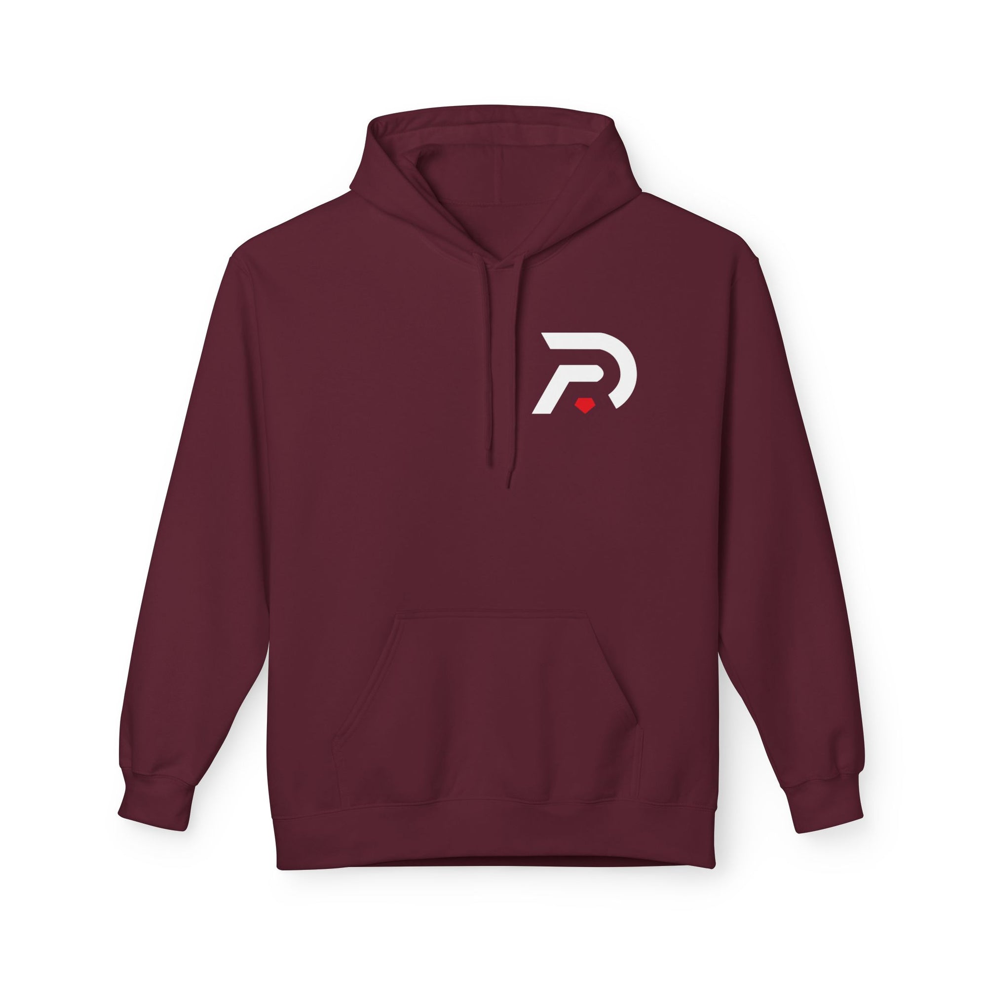 Minimalist 'DR' Logo Dead Red Hoodie